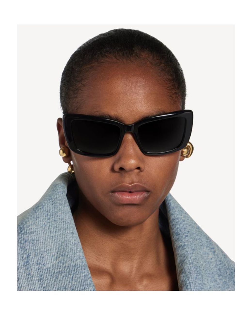 Balenciaga Black Palma Cat Sunglasses