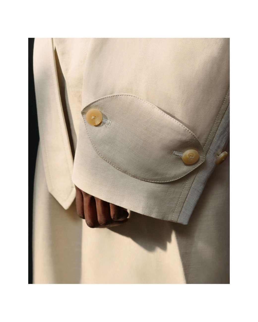 Jacquemus Natural Long-Sleeved Trench Coat