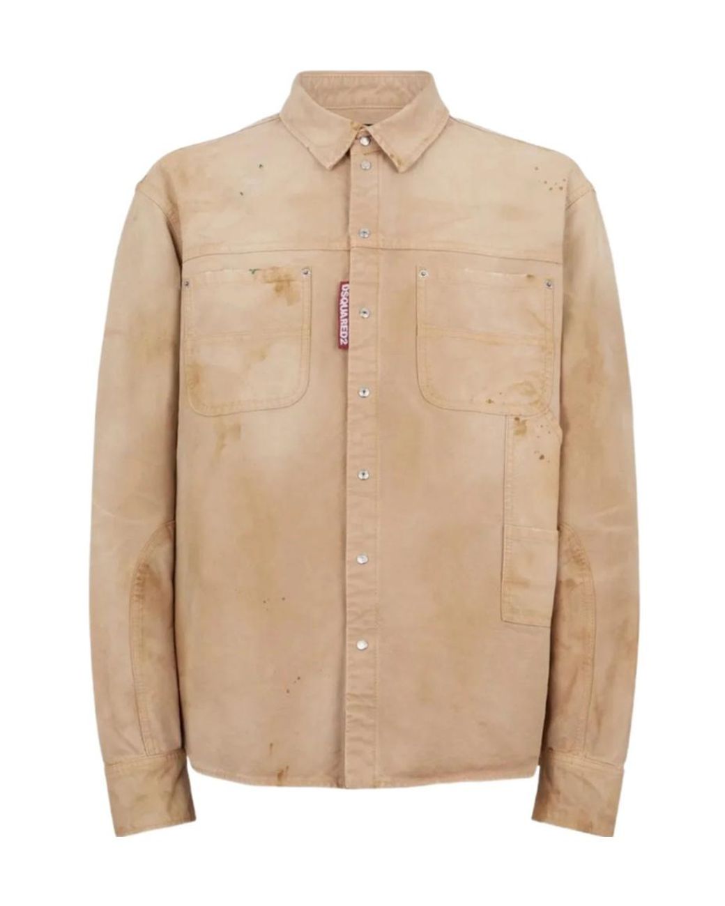 DSquared² Natural Garment Dyed Carpenter Shirt for men
