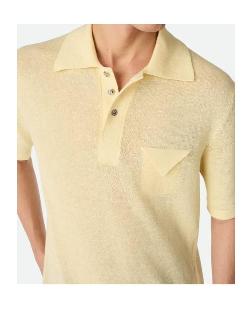 Bottega Veneta Green Short-Sleeved Regular Fit Polo Shirt for men