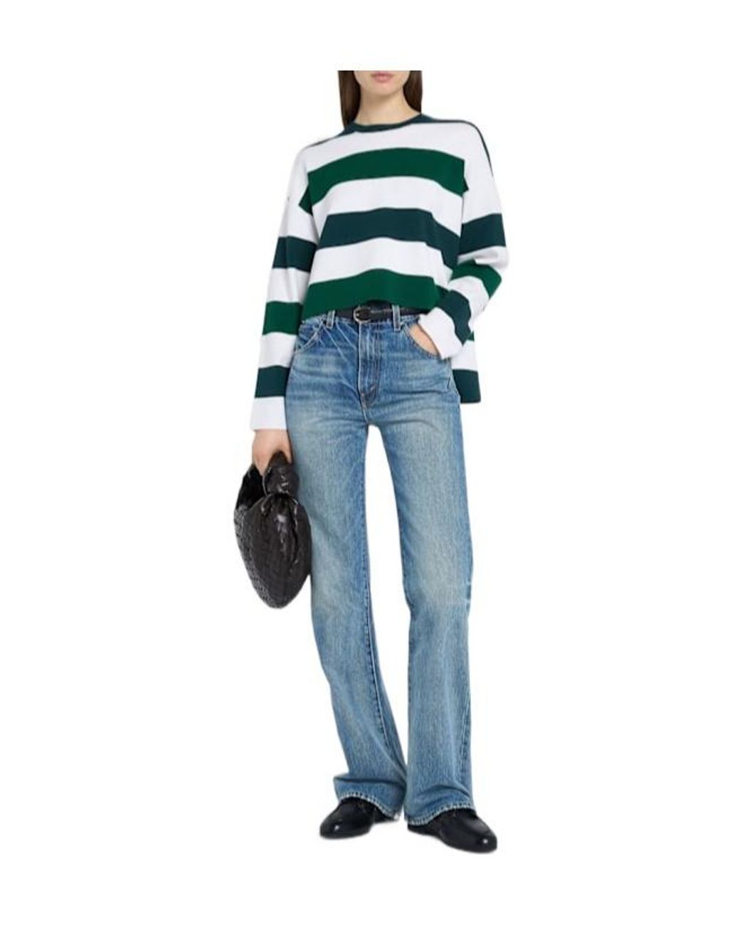 Max Mara Green Stretch Viscose Blend Sweater