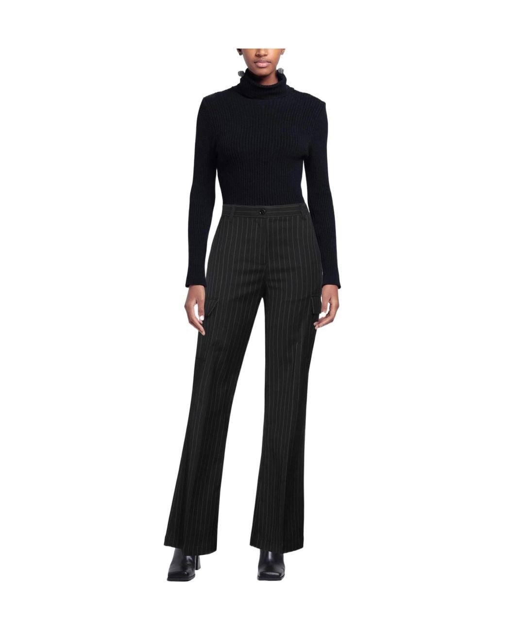 MM6 by Maison Margiela Black Casual Trousers