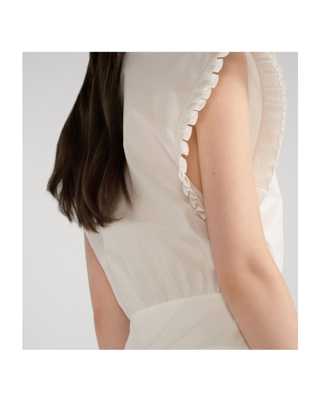 Dior White Iviera Short Flared Dress