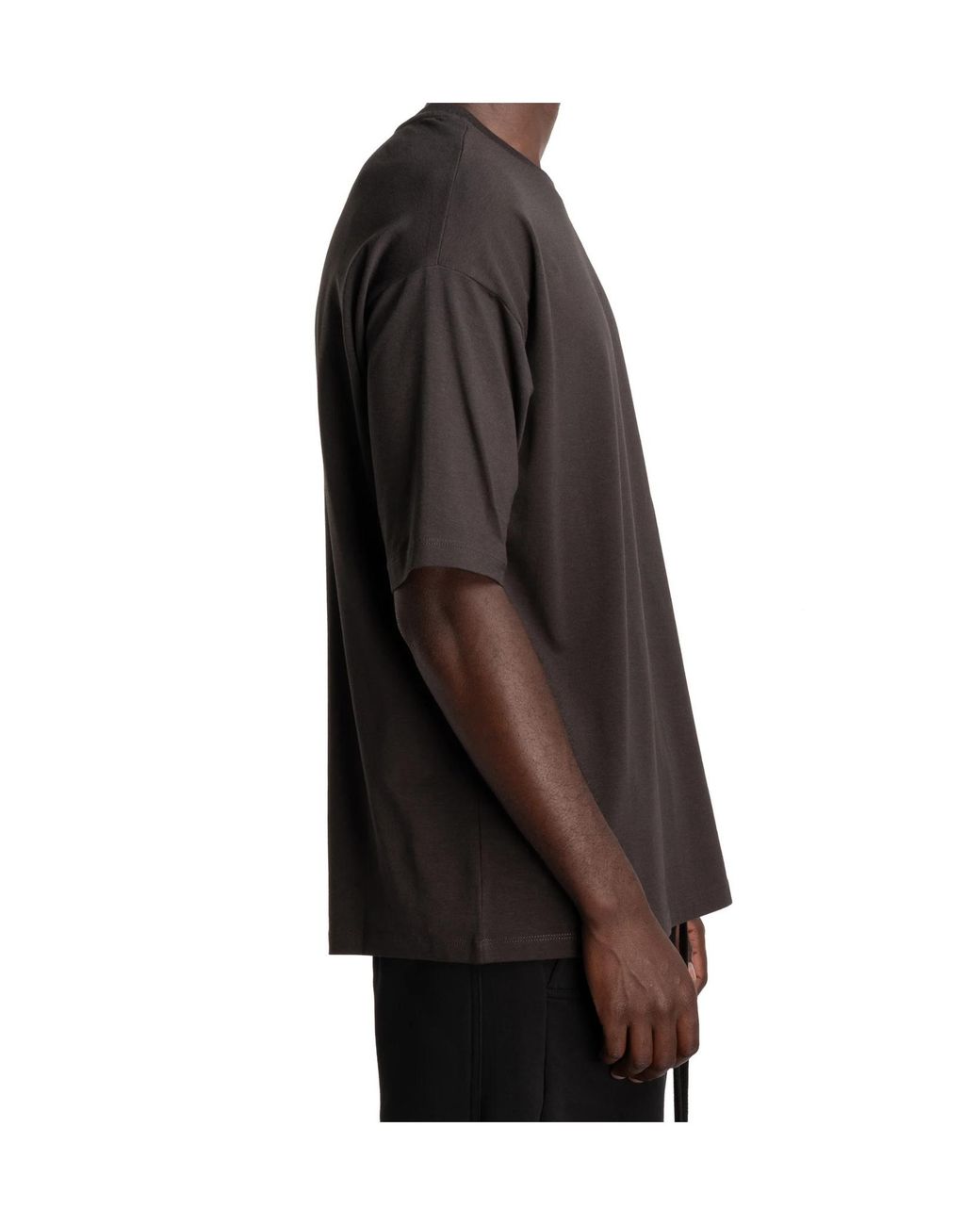 Thom Krom Black Oversized Crewneck T-Shirt for men
