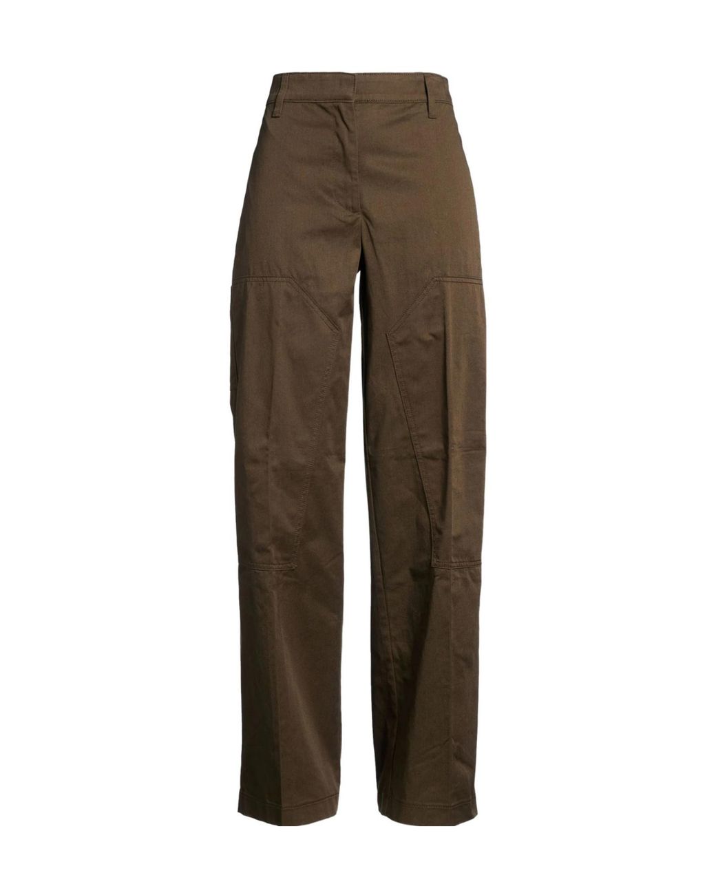 Tory Burch Brown Plain Colour Casual Trousers