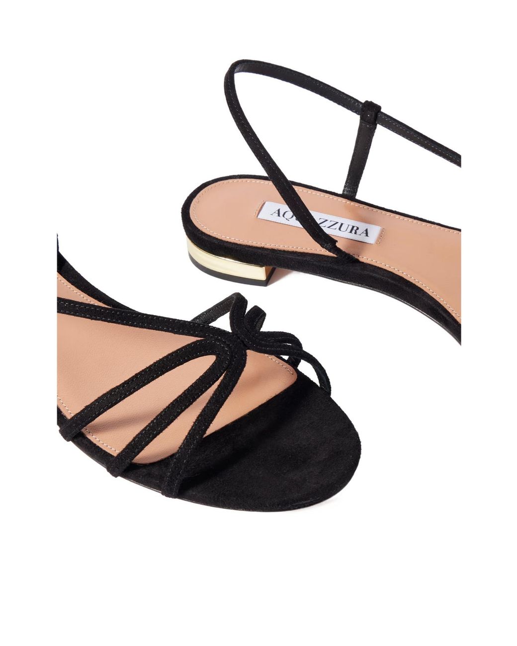 Aquazzura Multicolor Suede Slingback Sandals