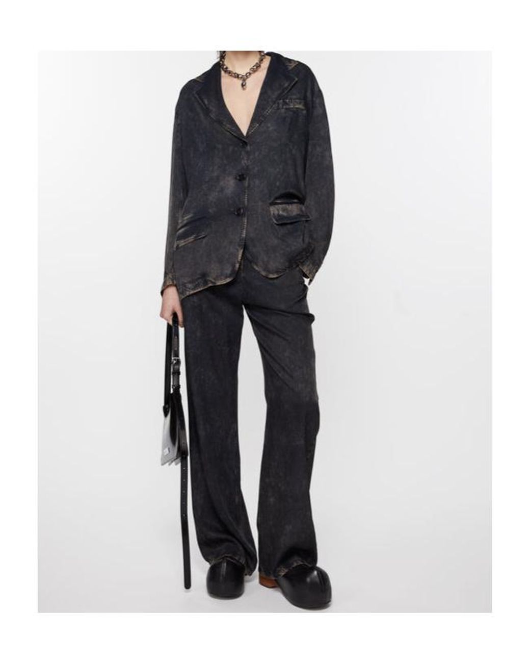Acne Blue Single-Breasted Jacket