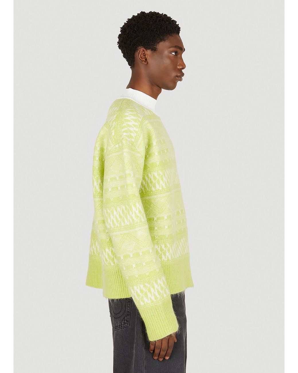 Eytys Yellow Round-Neck And Long-Sleeved Sweater for men