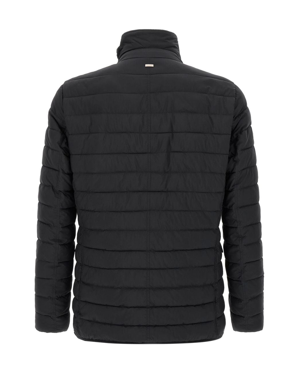 Herno Black Polyamide Full-Length Jacket Clothing for men