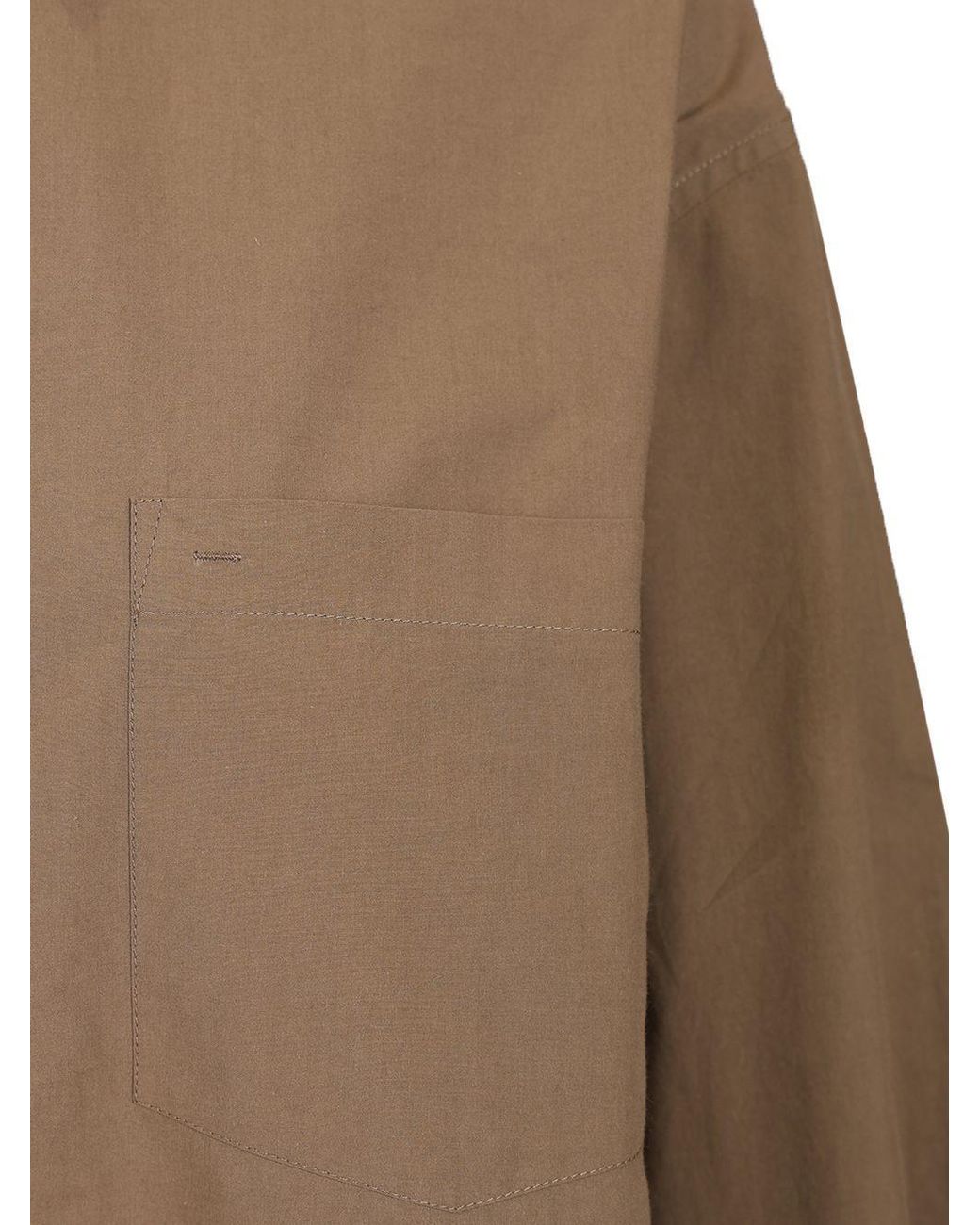 Matteau Brown Relaxed Oversized Shirt