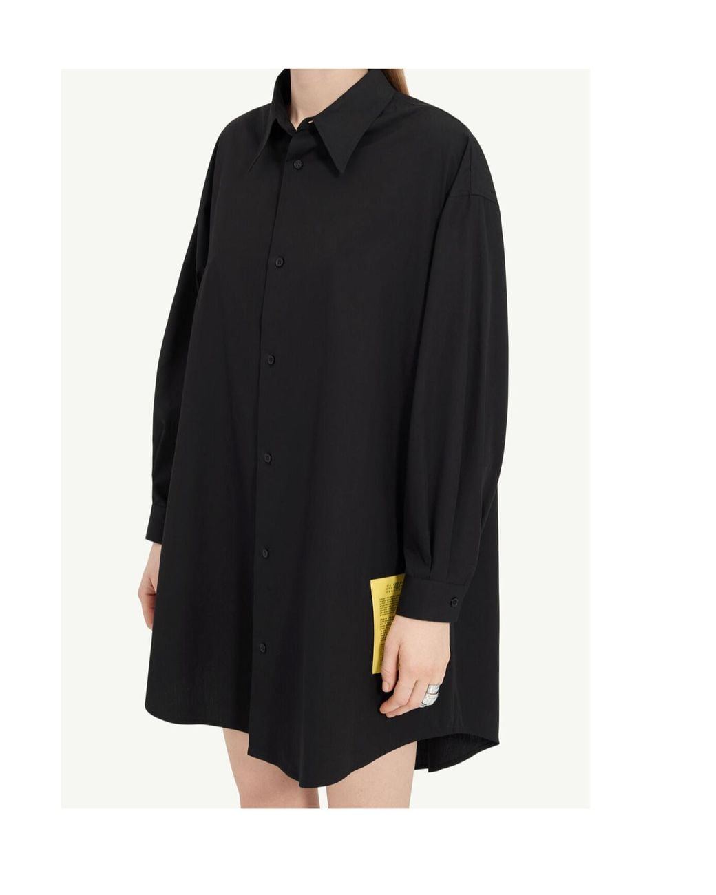 MM6 by Maison Margiela Black Shirt Dress