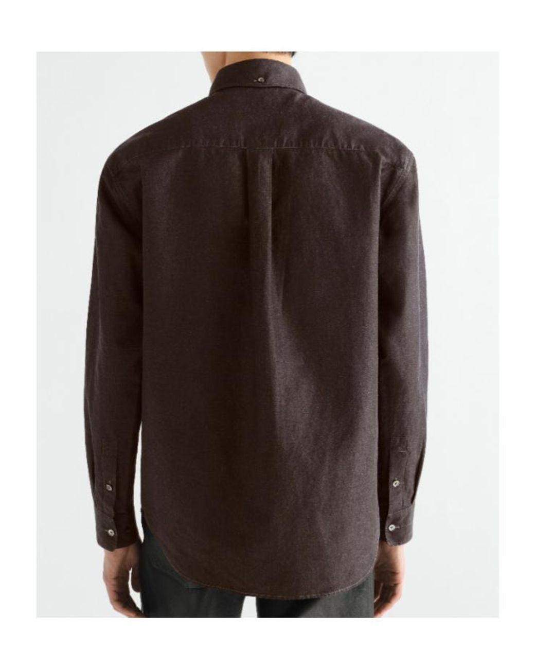 Lemaire Brown Long Sleeve Buttoned Shirt for men