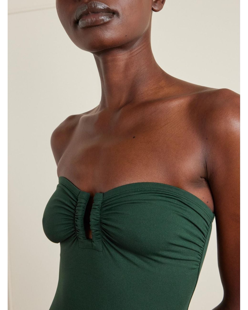 Eres Green Bandeau Swimsuit