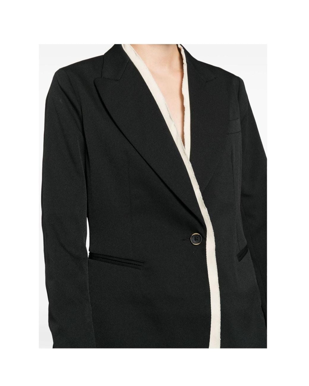 Uma Wang Blue Long-Sleeved Casual Jacket