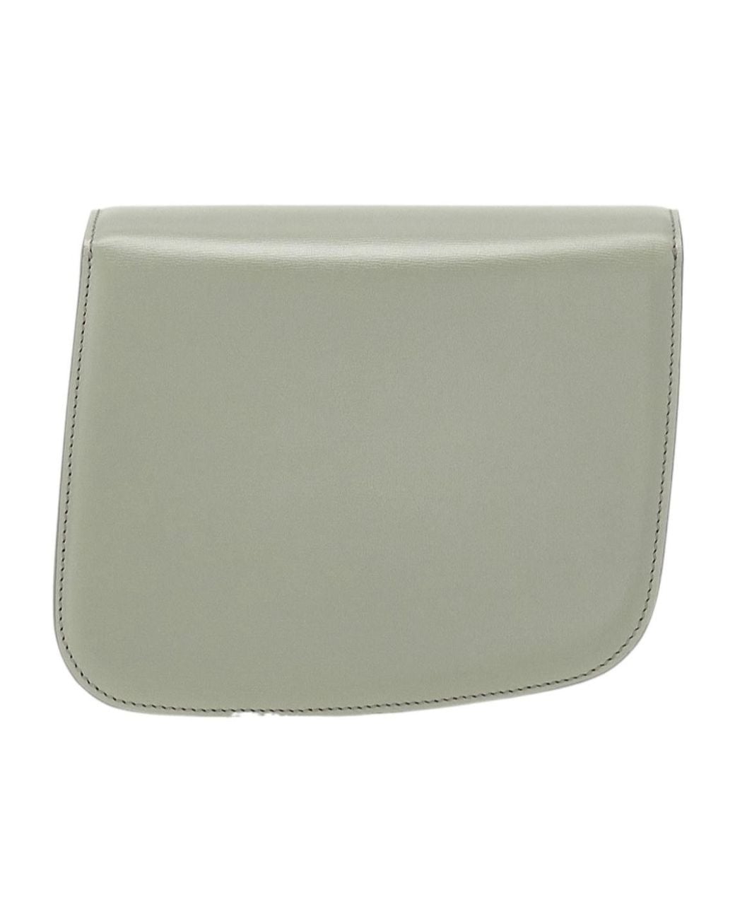 Ferragamo Gray Fiamma Small Logo Shoulder Bag