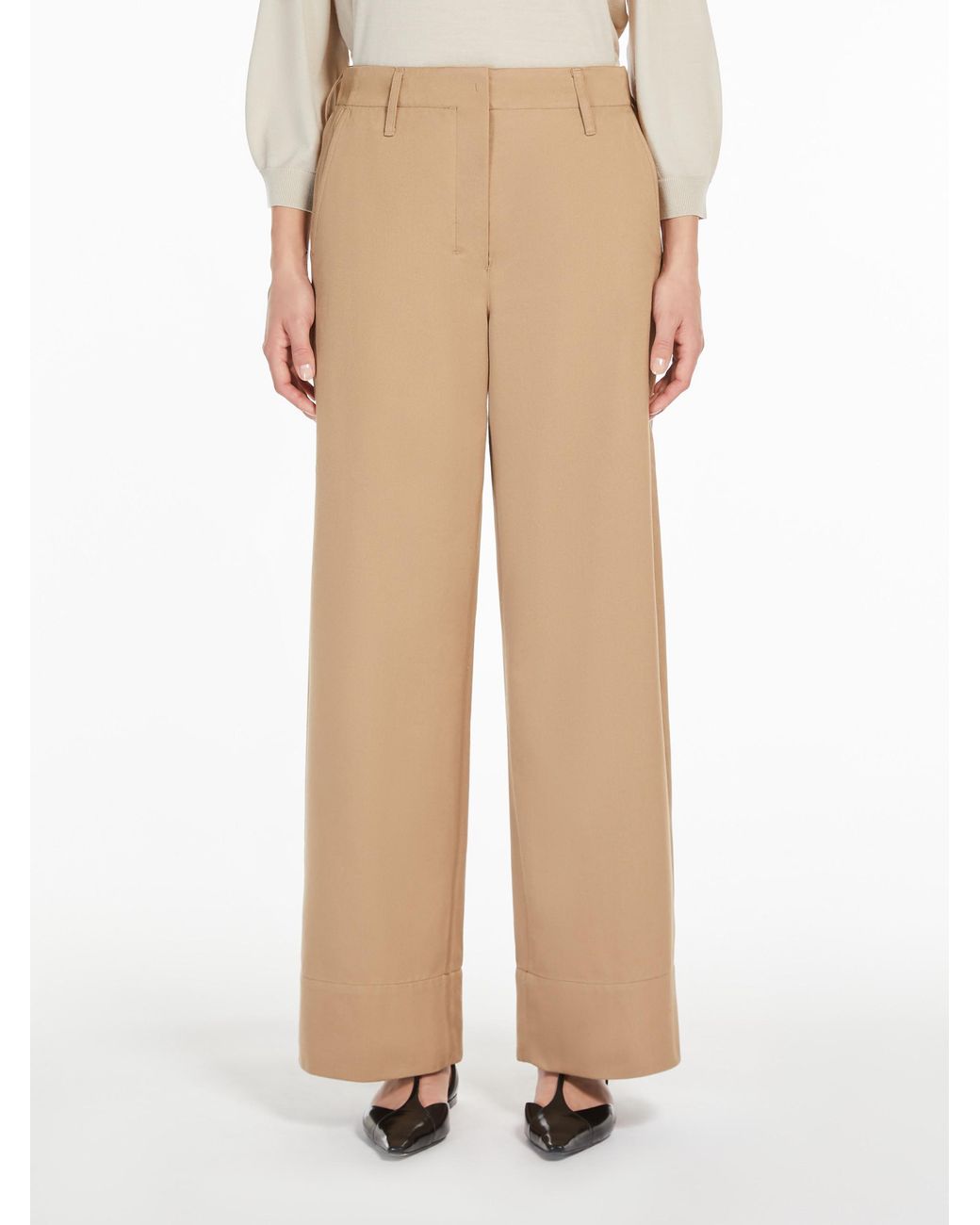 Max Mara Natural 'S Unico Straight Leg Pants