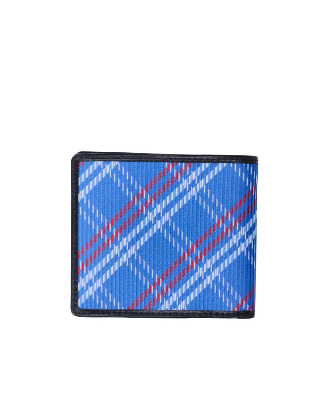 Vivienne Westwood Blue Check Bifold Wallet for men