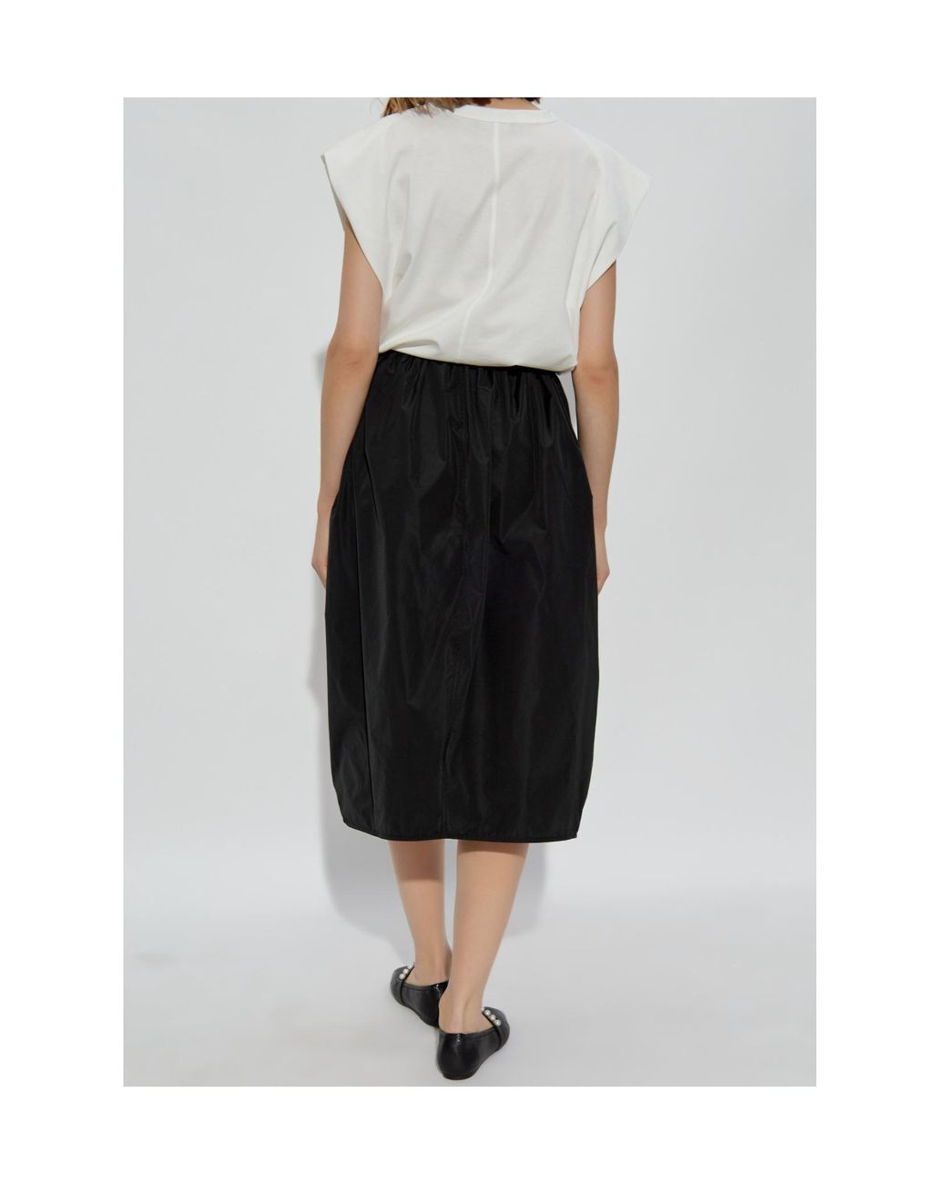 Fabiana Filippi Black Panelled Crewneck Sleeveless Dress