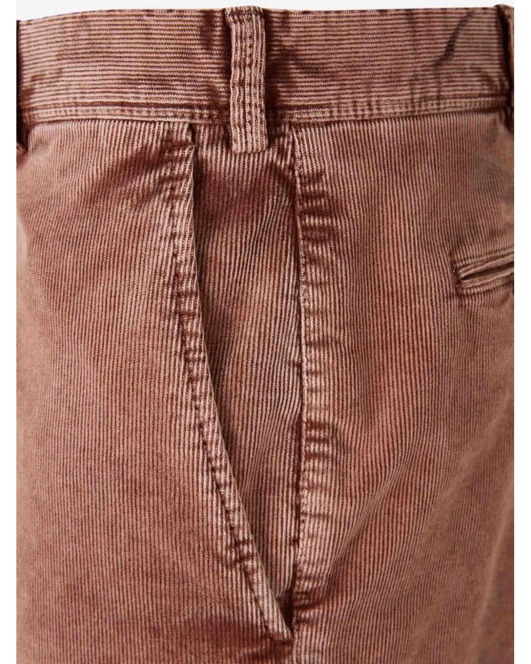 Pt Pantaloni Brown Corduroy Trousers for men