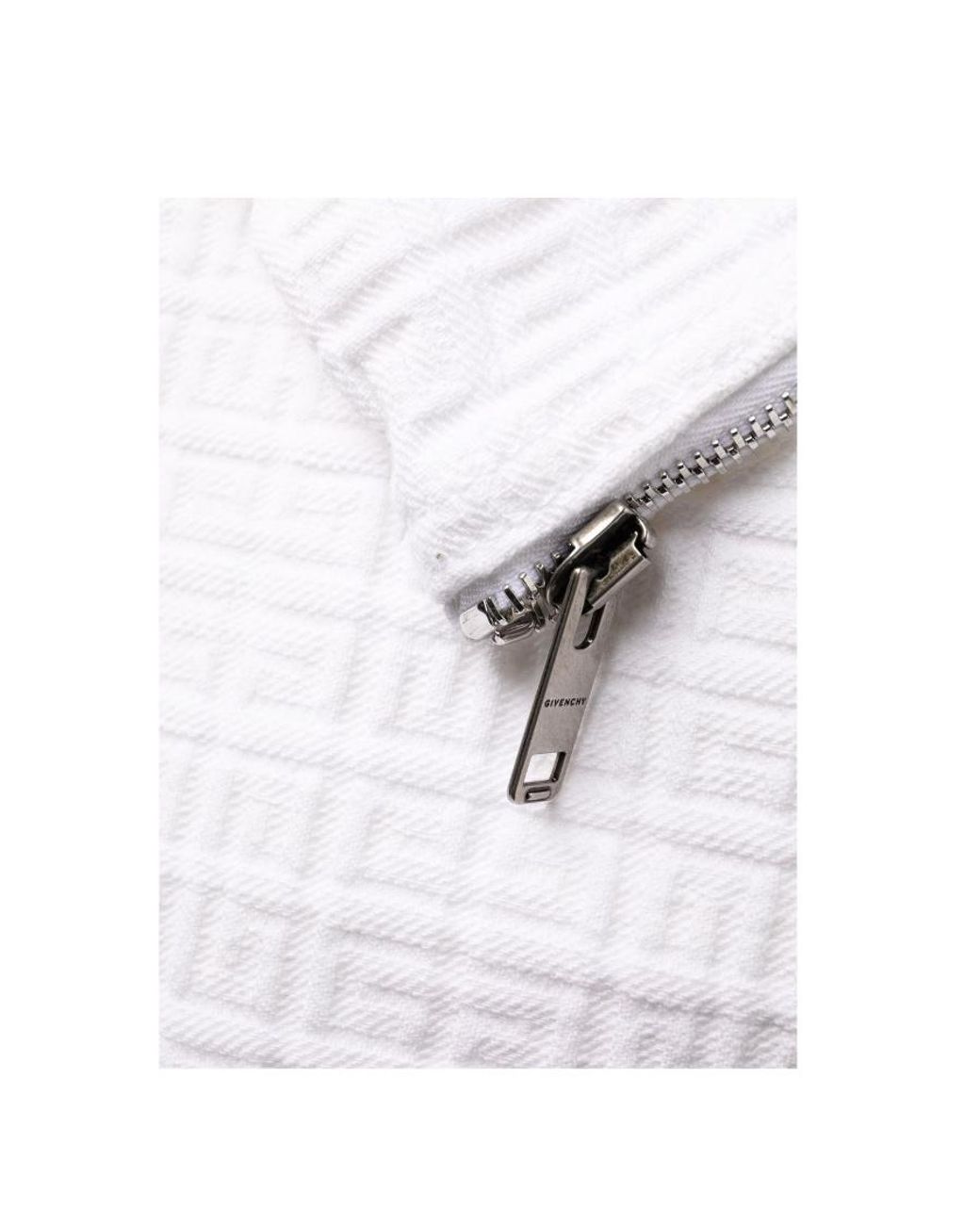 Givenchy White Slim-Cut 4G-Motif Trousers