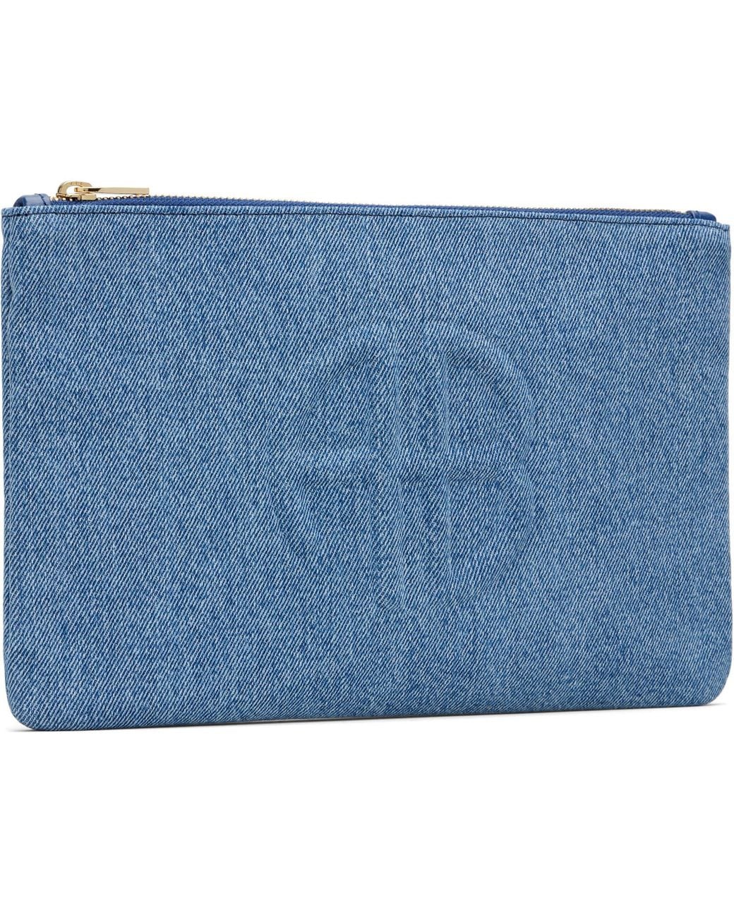 Anine Bing Blue Lili Clutch Bag