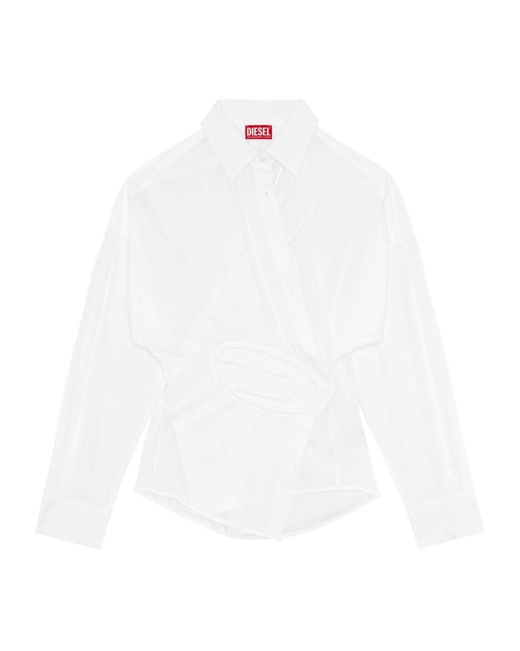 DIESEL White Minimalist Loosefit Shirt