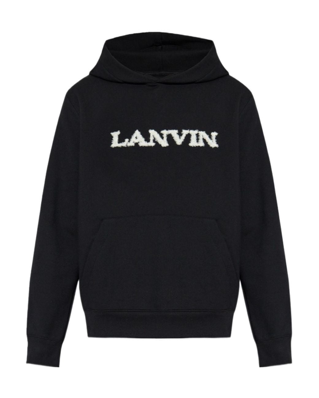Lanvin Blue Logo Detailed Hoodie for men