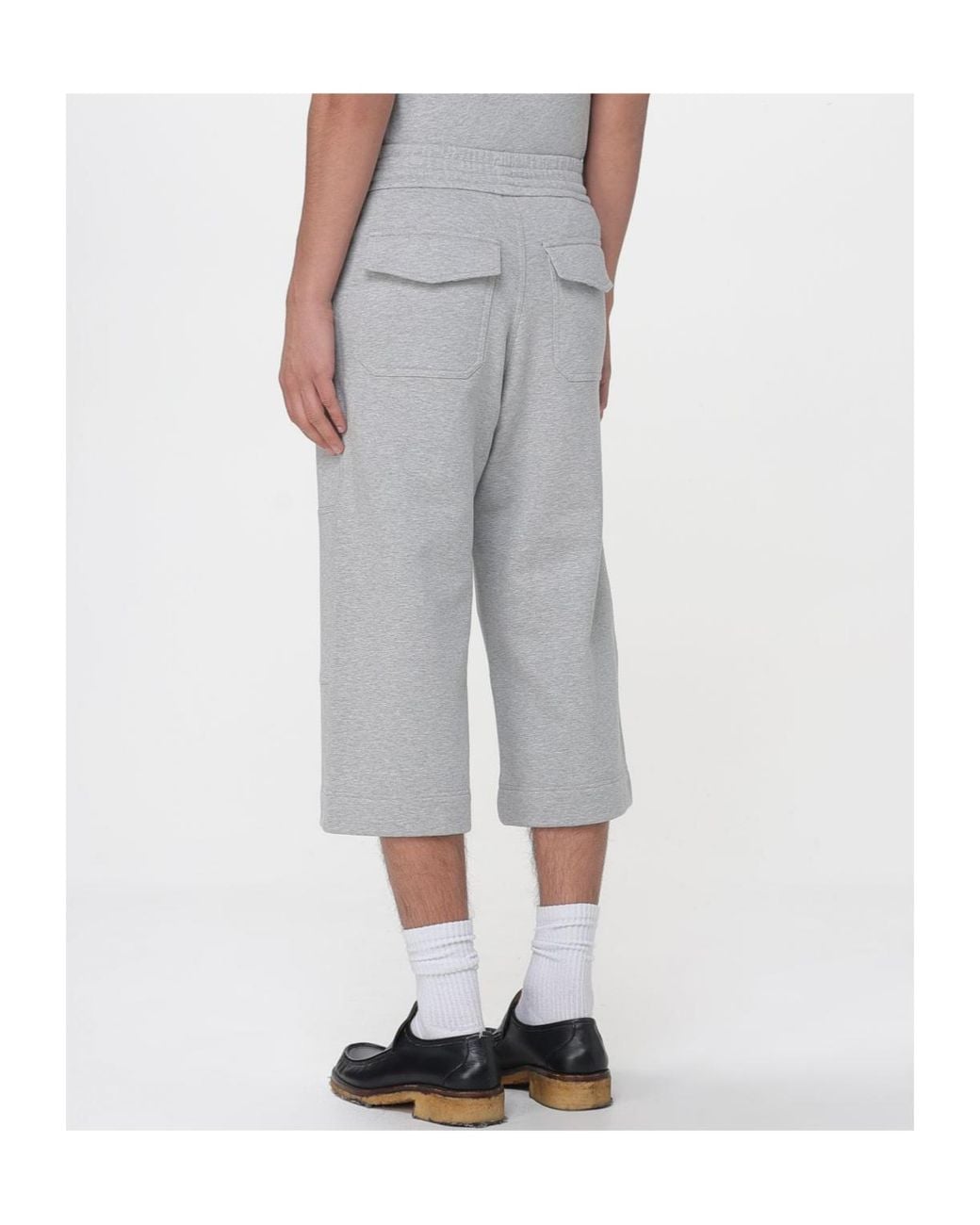 Dries Van Noten Gray Cotton Shorts for men