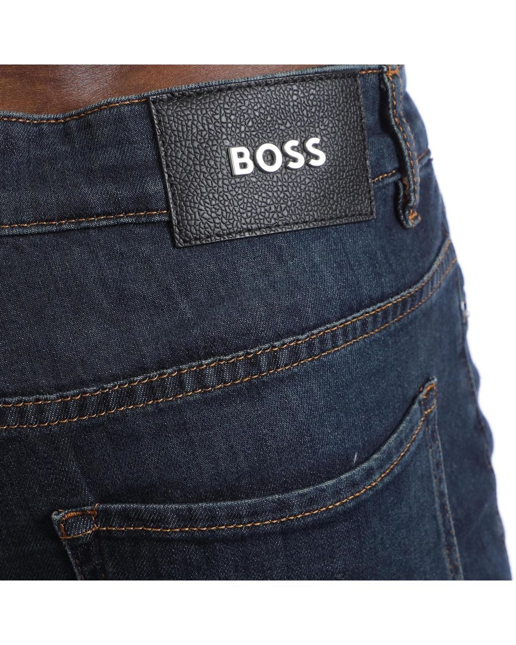Boss Blue Slim-Fit Jeans for men