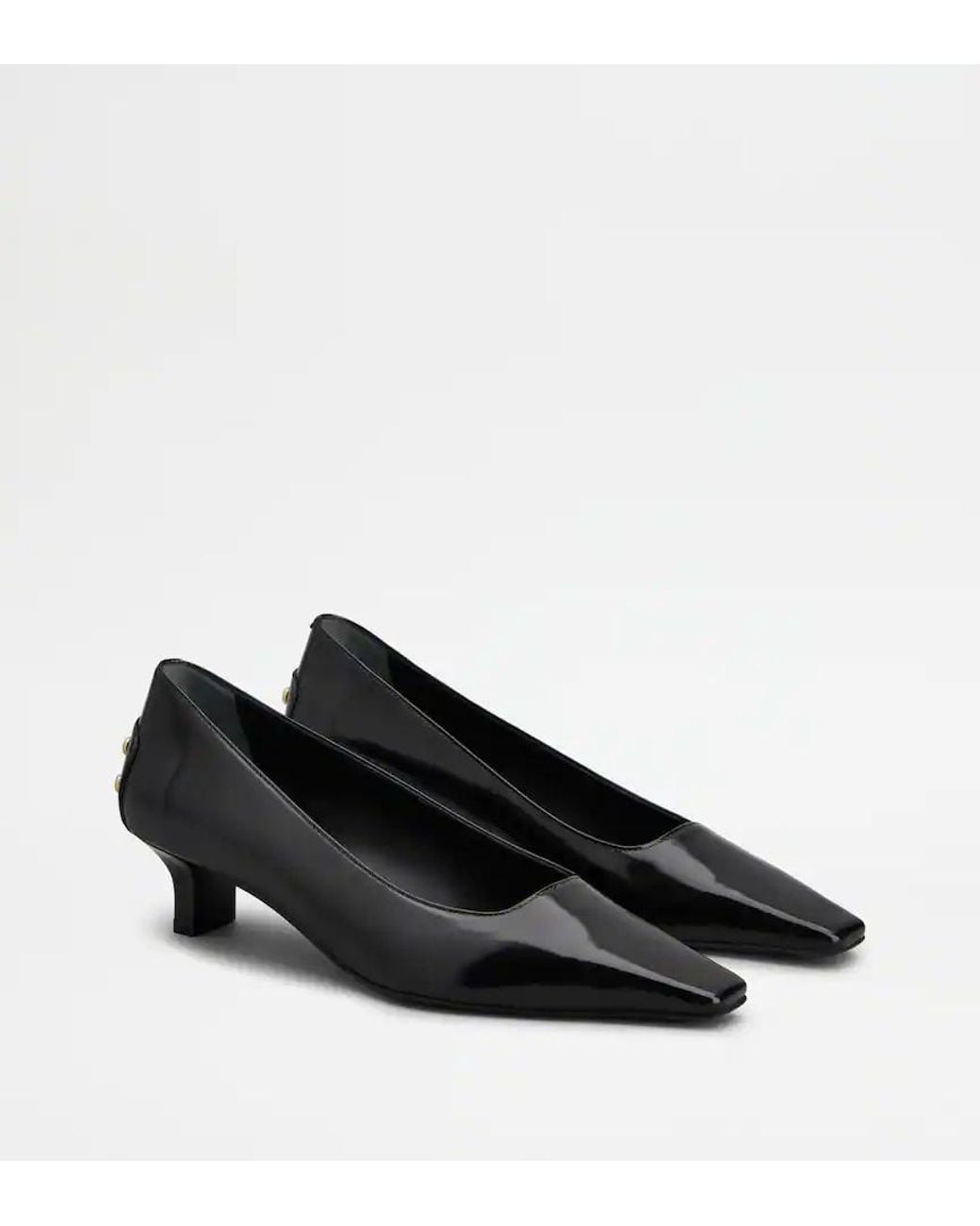 Tod's Black T 40 Kitten Heel Pumps