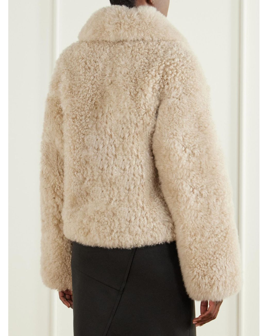 Yves Salomon Natural Shearling Jacket
