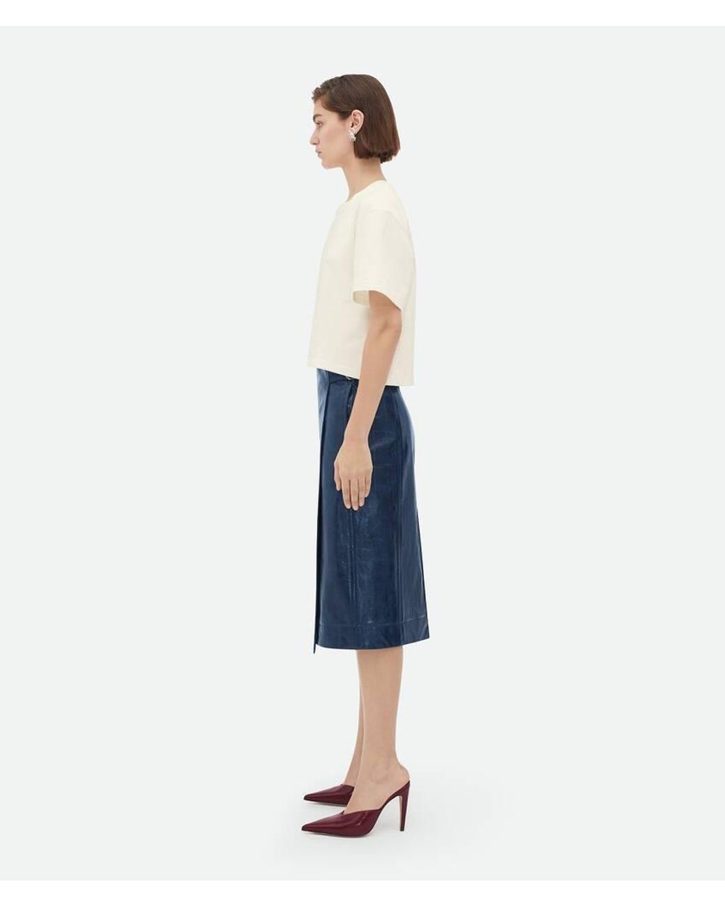 Bottega Veneta White Loose Version Short-Sleeved T-Shirt