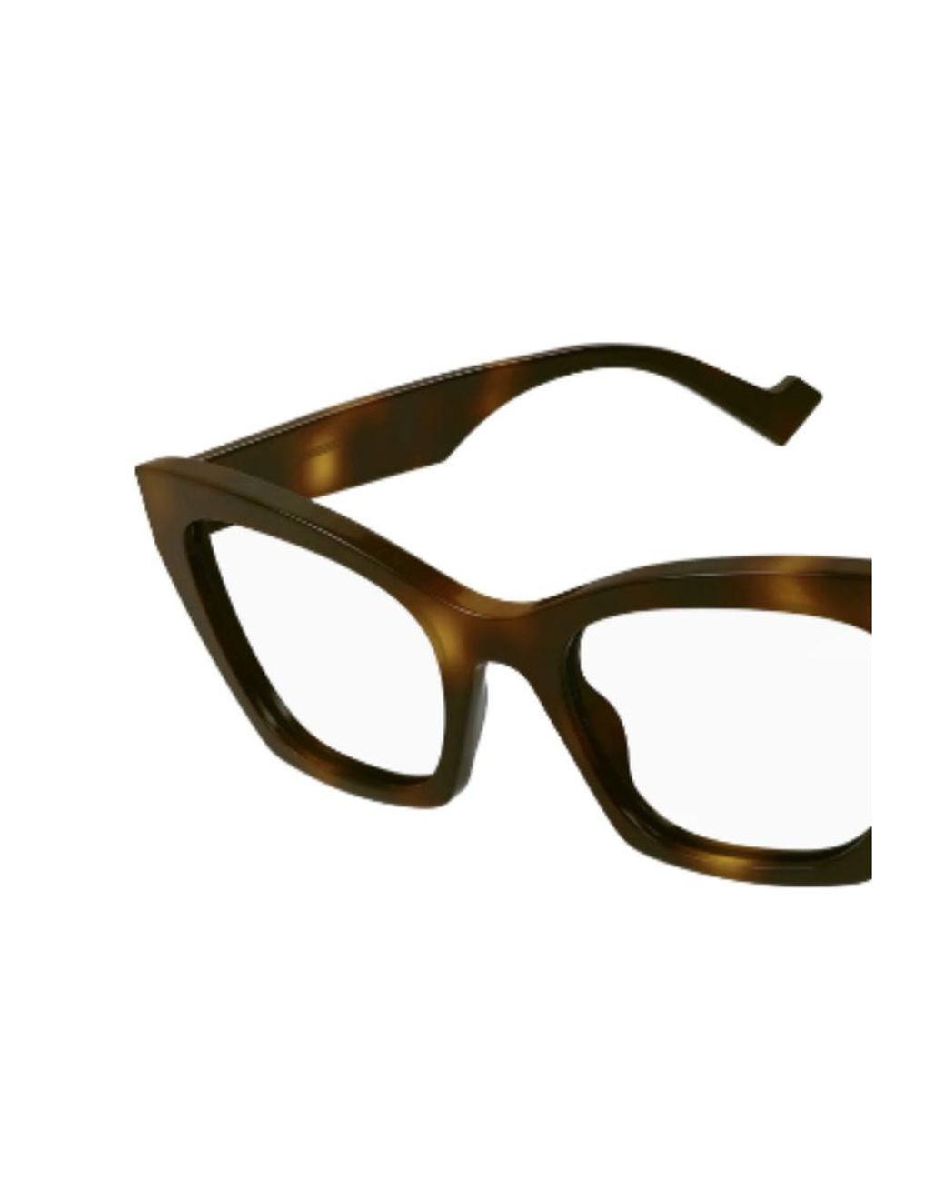 Gucci White Eyewear Cat-Eye Frame Glasses