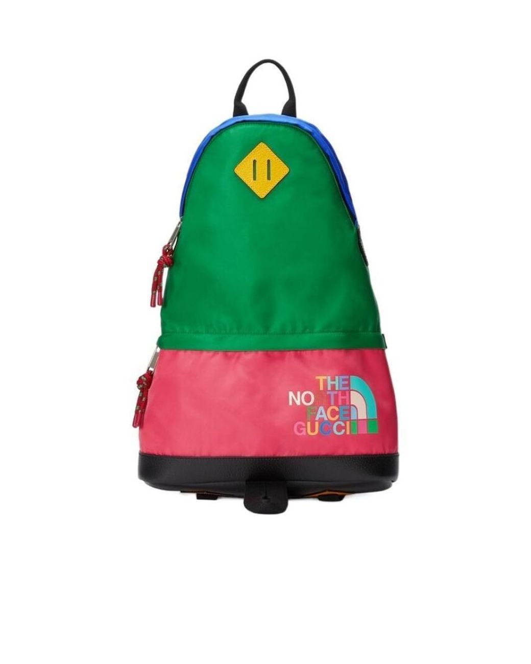 Gucci Green X The North Face Logo Backpack for men
