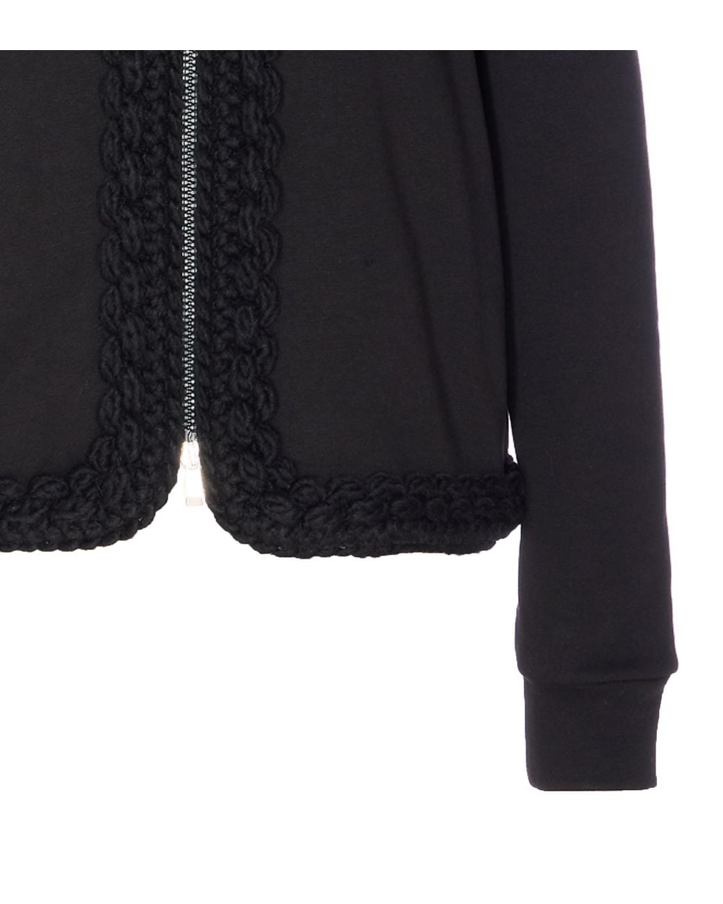 Moncler Blue Zip-Up Drawstring Hoodie