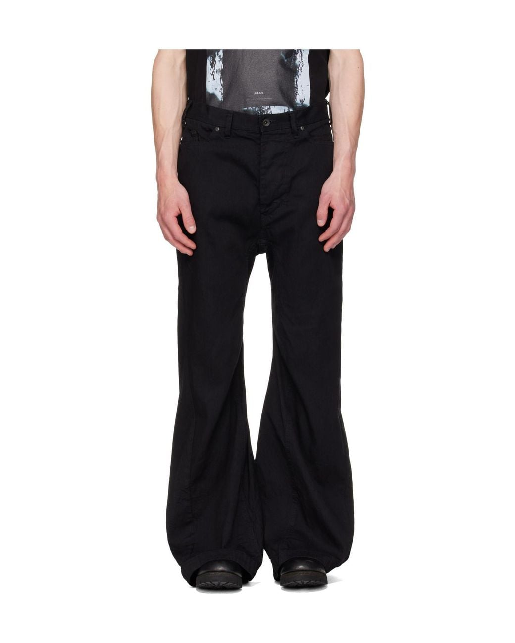 Julius Black Jet Jeans for men