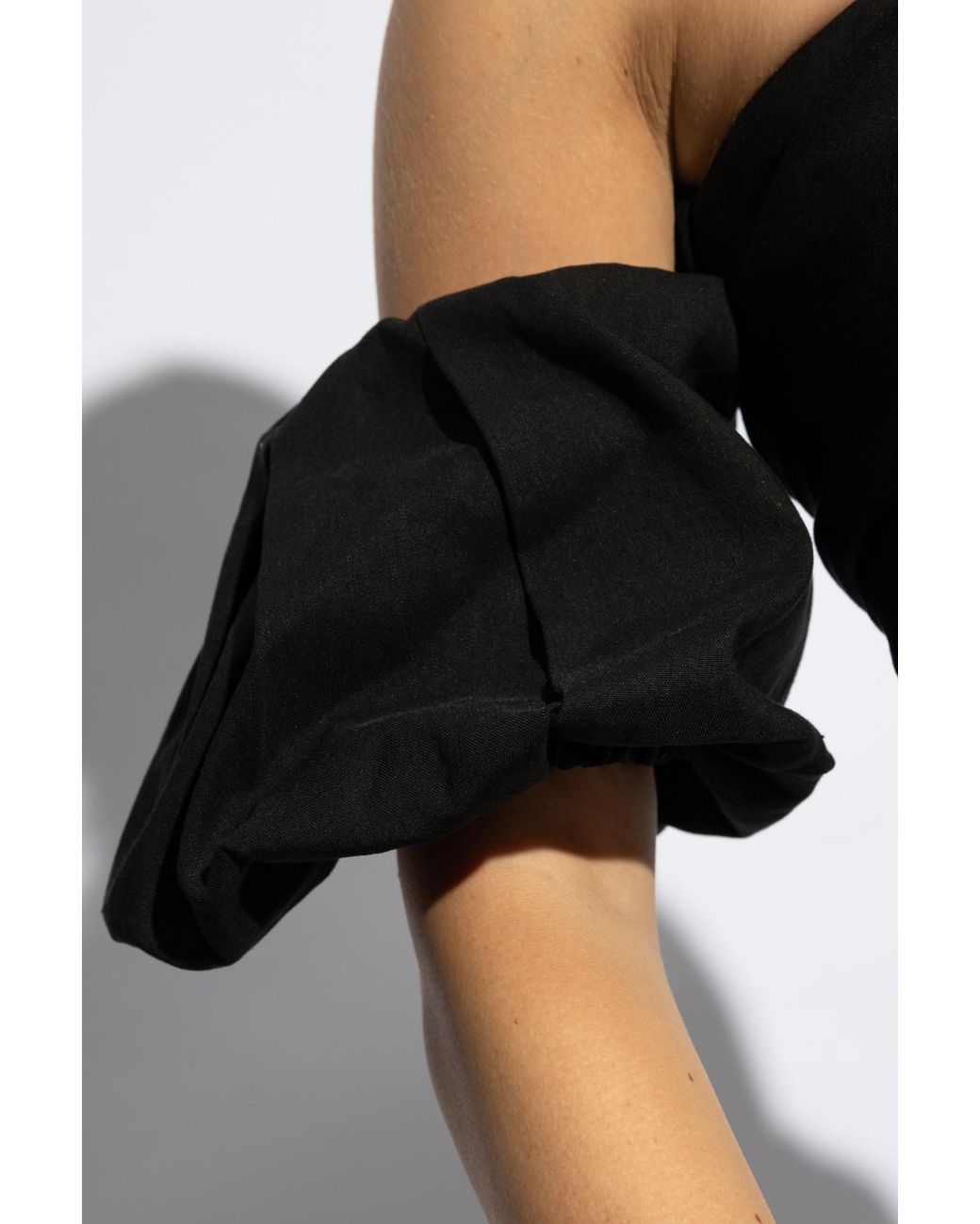 Isabel Marant Black Daniela Detachable-Sleeved Strapless Blouse