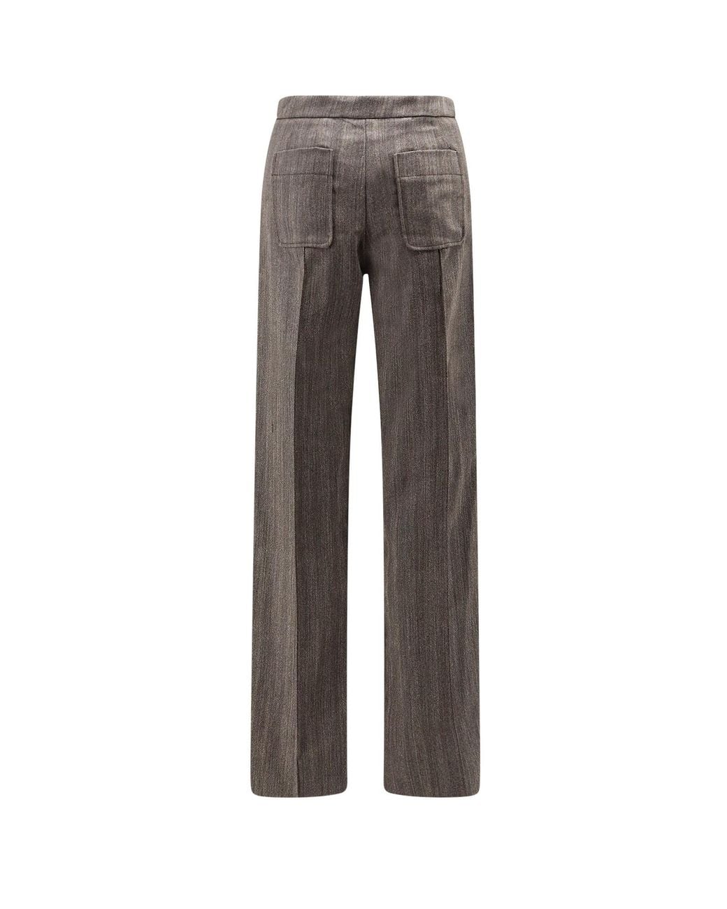 Soeur Gray Harold Patch Pocket Flared Pants
