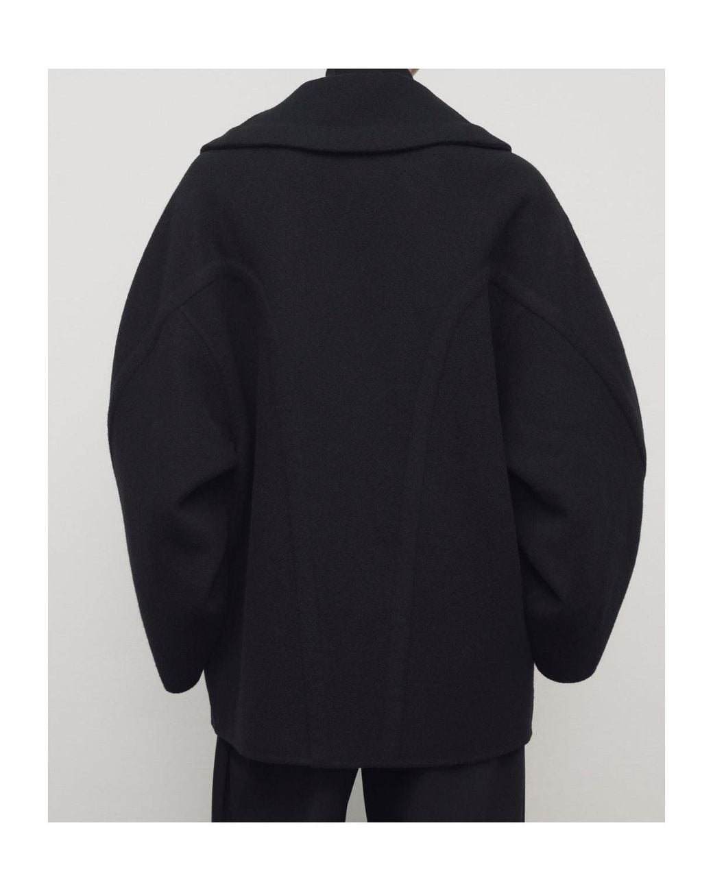 The Row Black Temur Wrap Coat