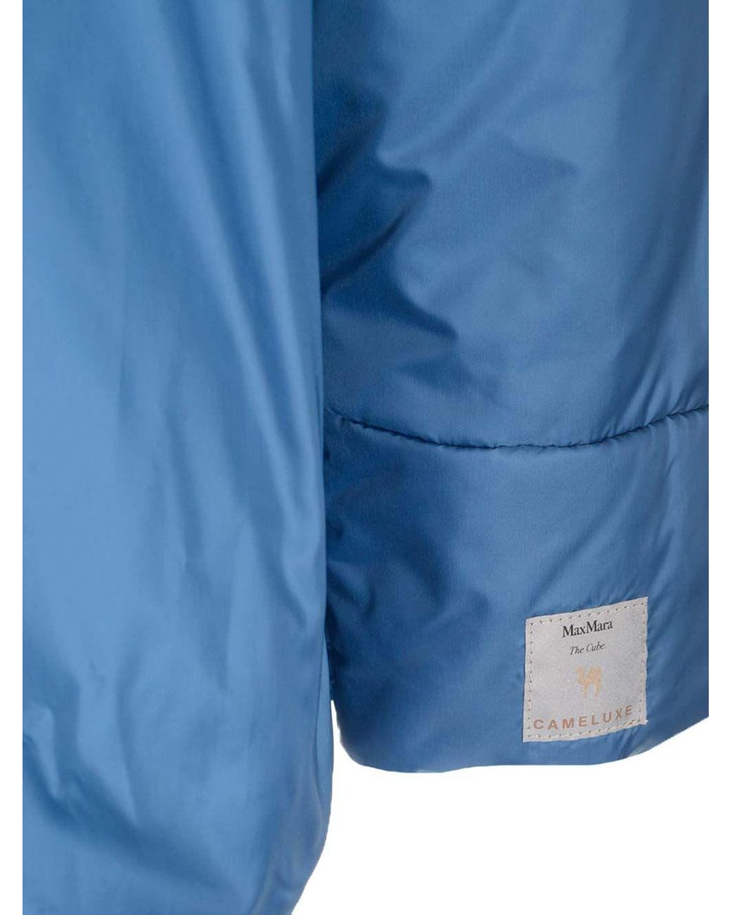 Max Mara Blue 'greenda' Hooded Parka