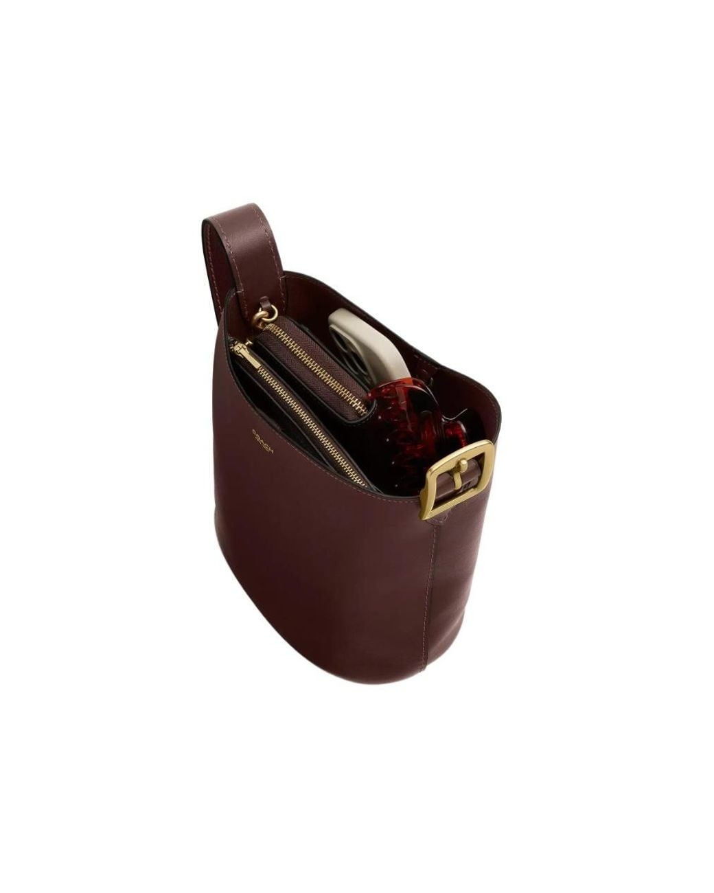 COACH Brown Bleecker Strap Calf Leather Tote Bag