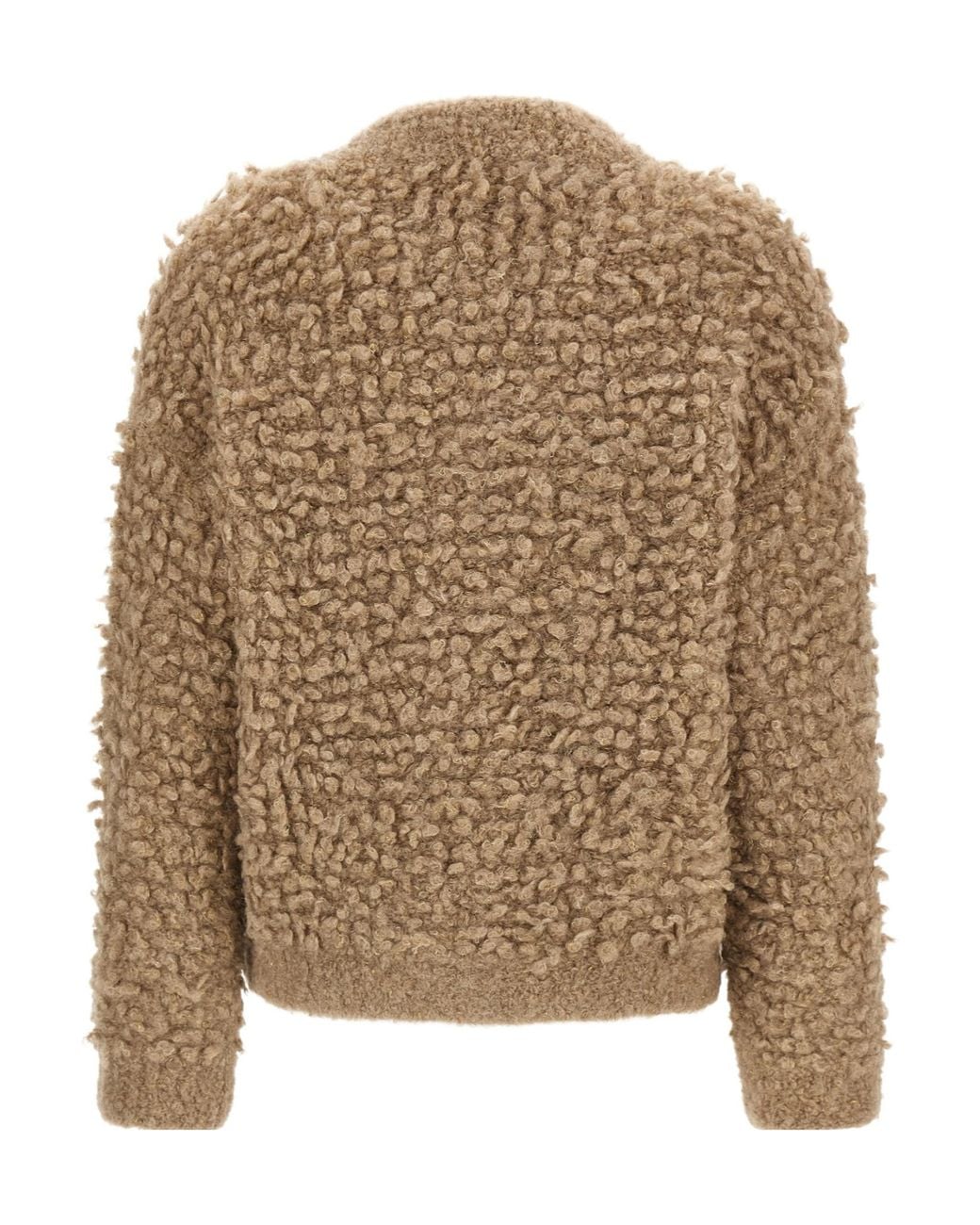 Peserico Brown Casual Zip-Up Jacket