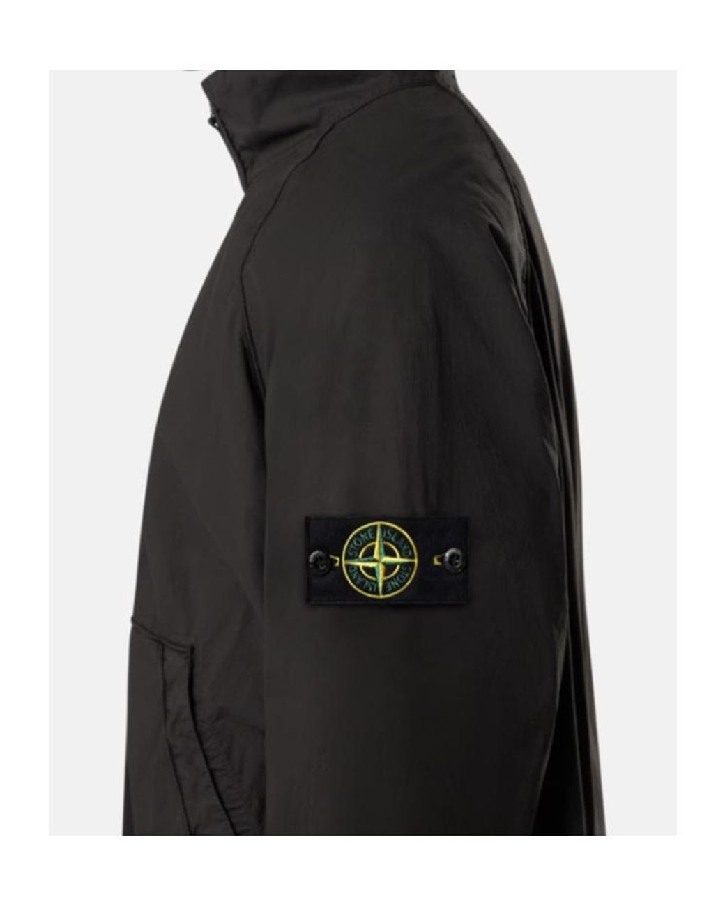 Stone Island Black Tela Paracadute Track Jacket for men