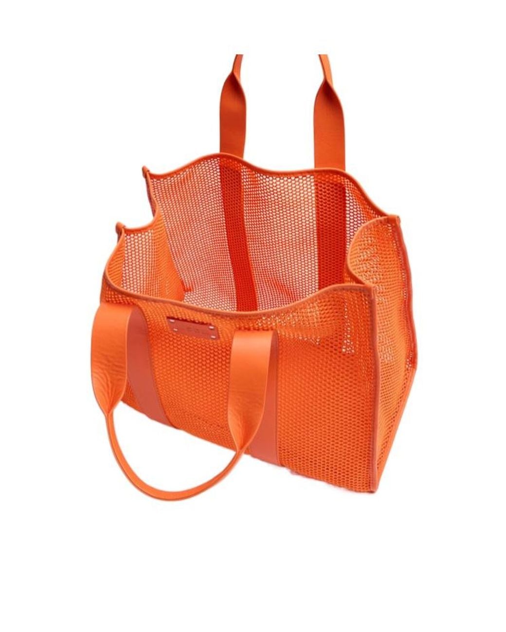 MSGM Orange Large Mesh Bag