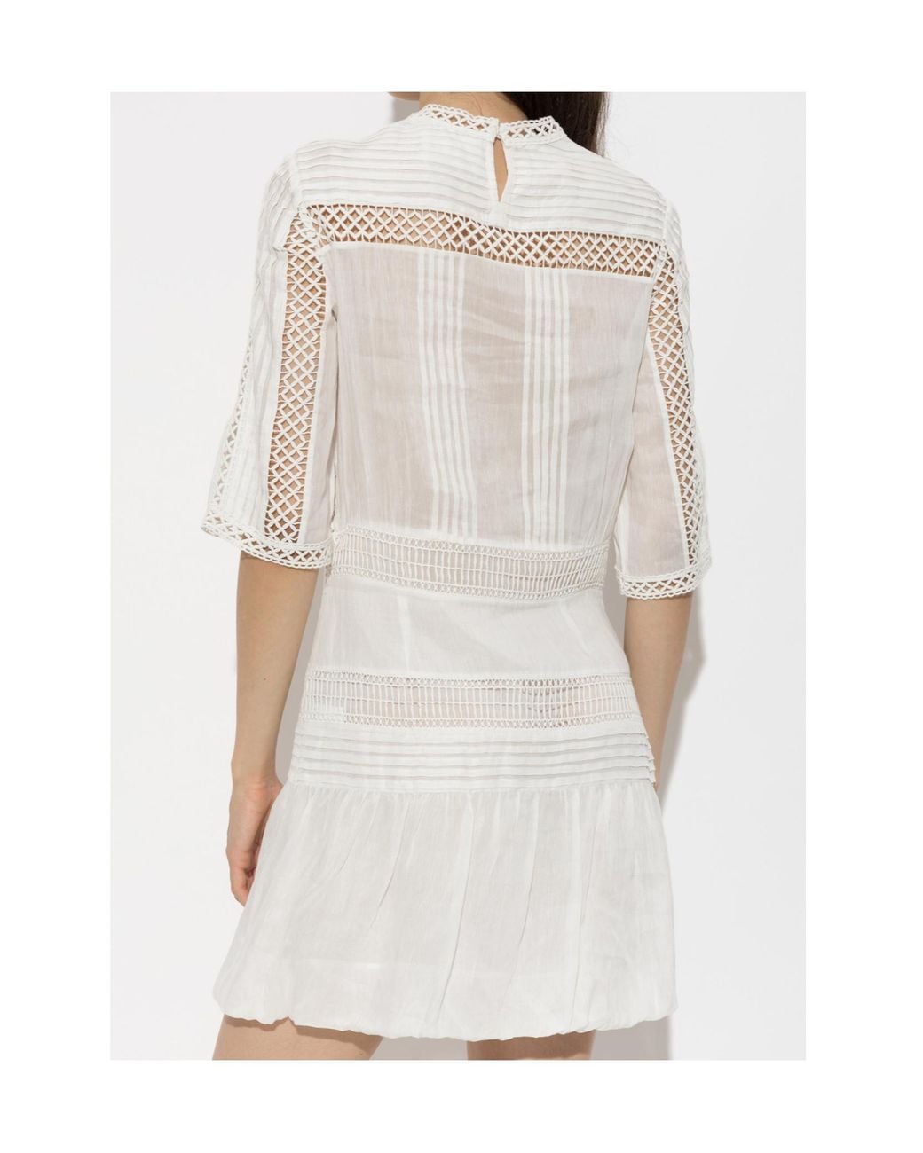 Isabel Marant White Short Sleeve Dress