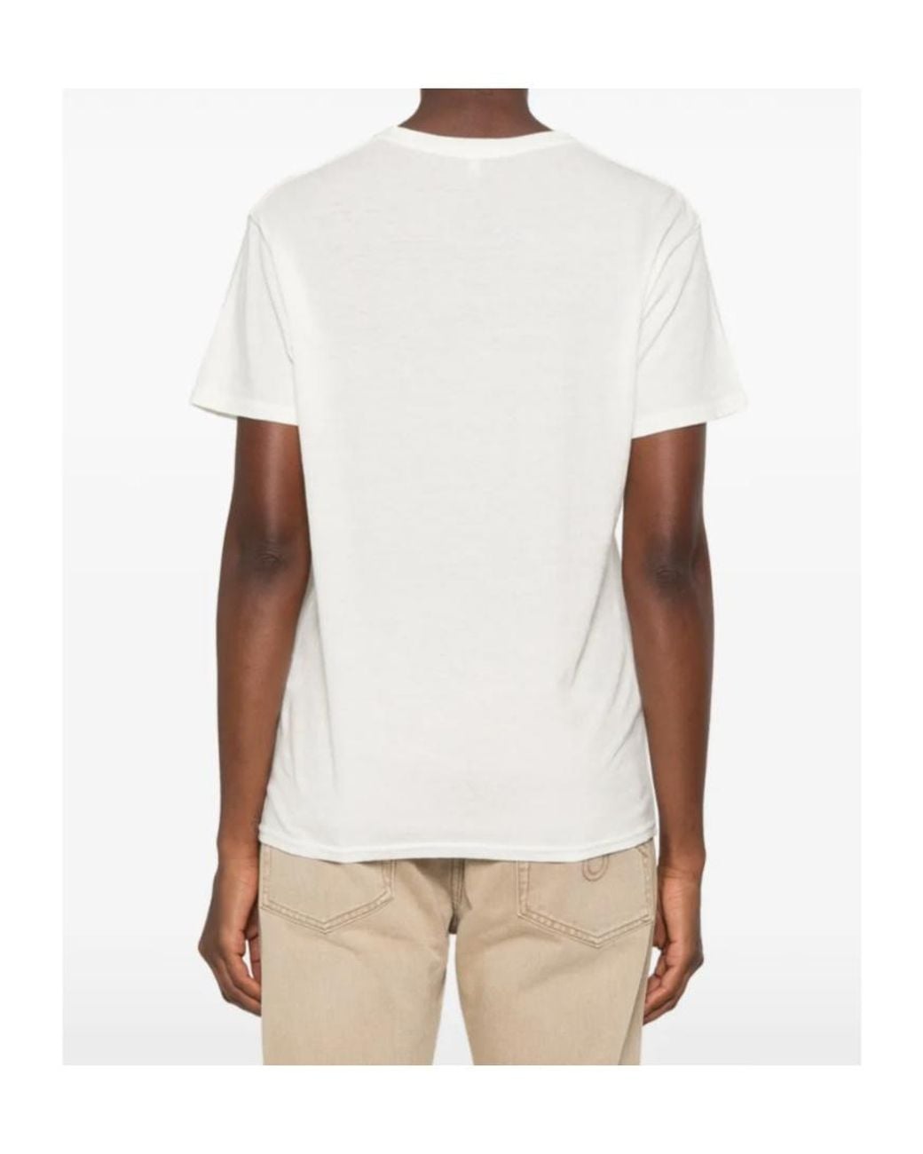 R13 White Heart-Print T-Shirt for men
