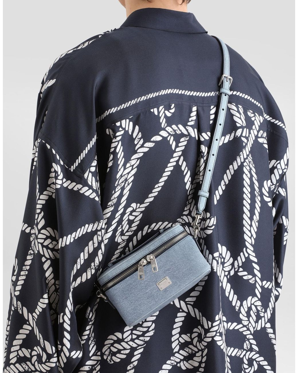 Dolce & Gabbana Blue Atene Crossbody Minibag for men