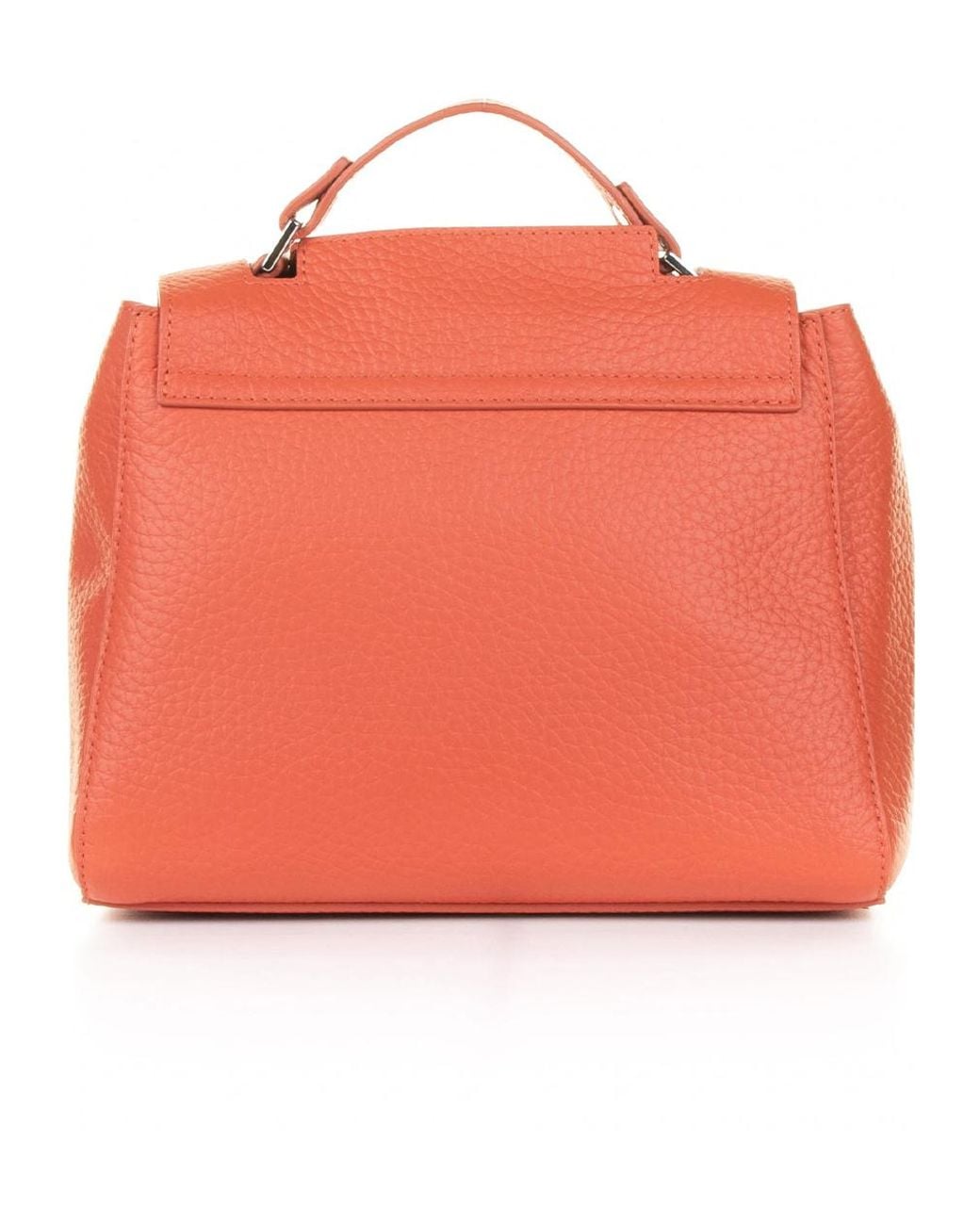Orciani Orange Sveva Soft Small Handbag