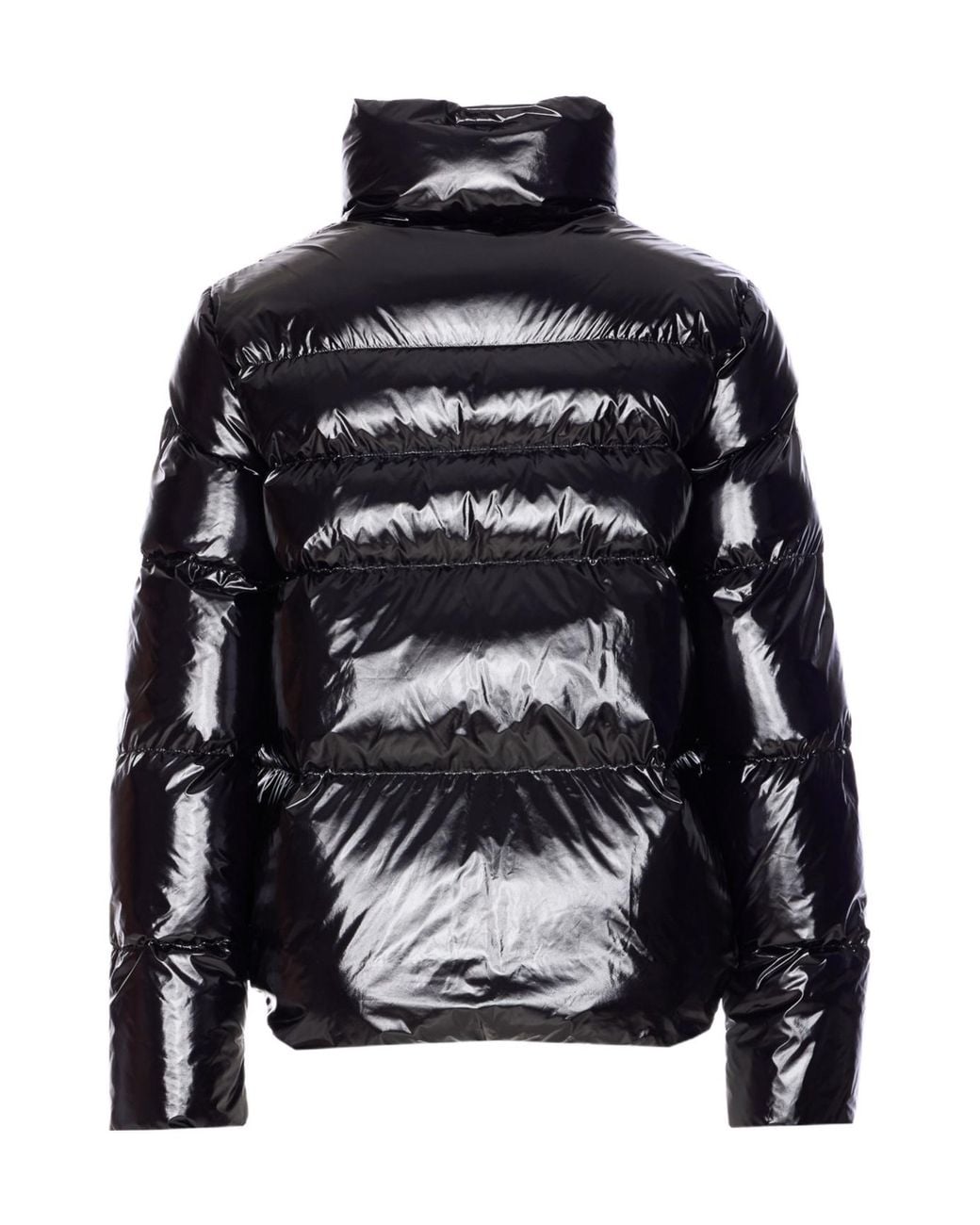 Pinko Black Long-Sleeved Zip-Up Down Jacket