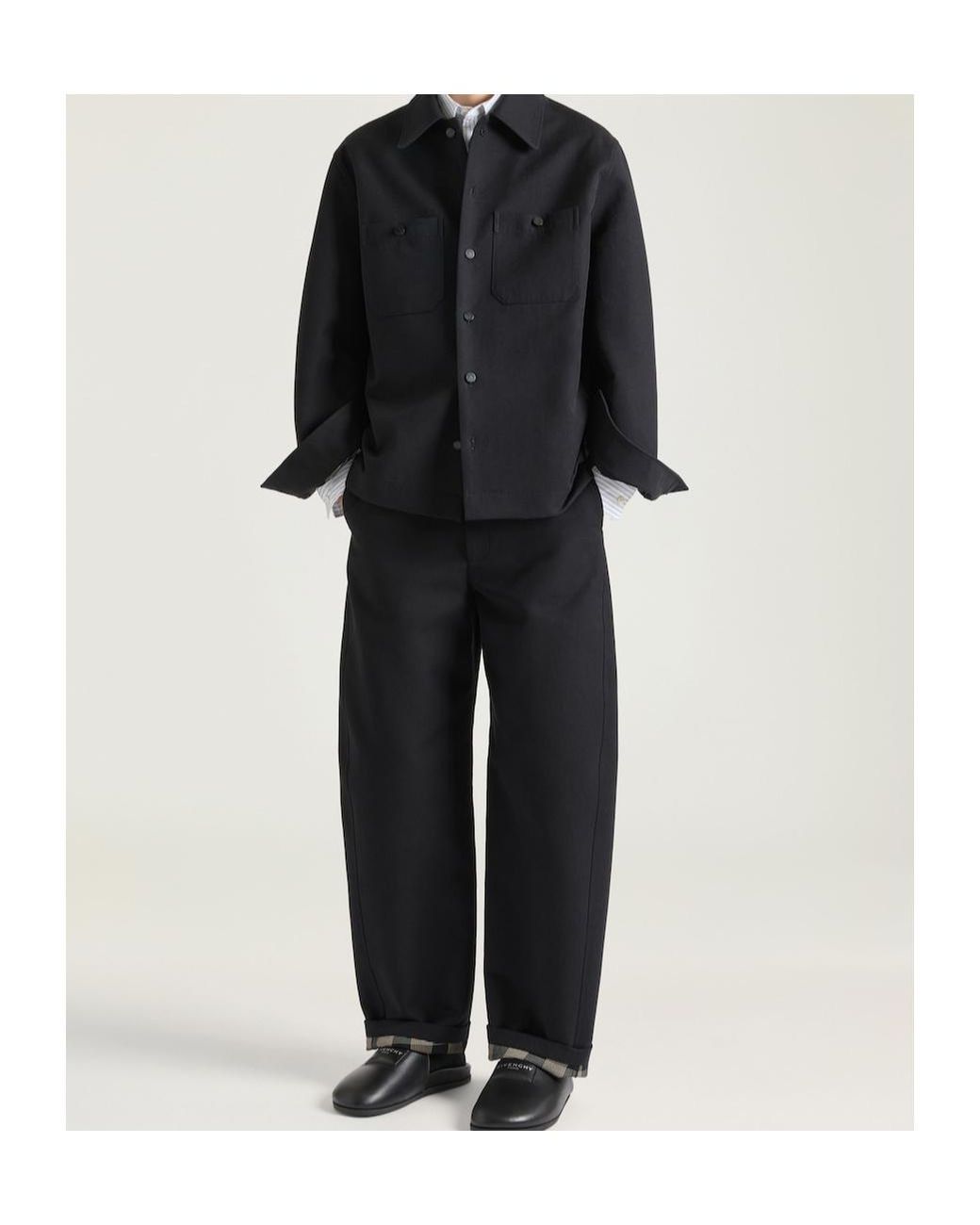 Givenchy Black Couture Seam Overshirt for men
